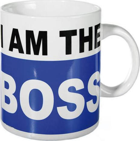 Koupakoupa I am the Boss Becher Keramik Weiß 1000ml