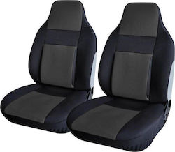 Autoline 2бр Полиестерни Easy Fit Черен / Сив