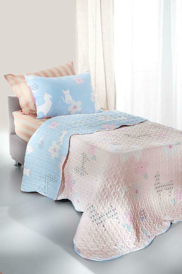 Saint Clair Детско Одеяло Единично Лама Розово 160x220см