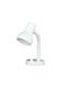Trio Lighting Pronto Office Lamp with Flexible Arm for Socket E27 in White Color
