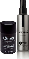 Kmax Milano Set Acoperirea Subțierii Părului cu keratină Perfect Kit Regular 15gr