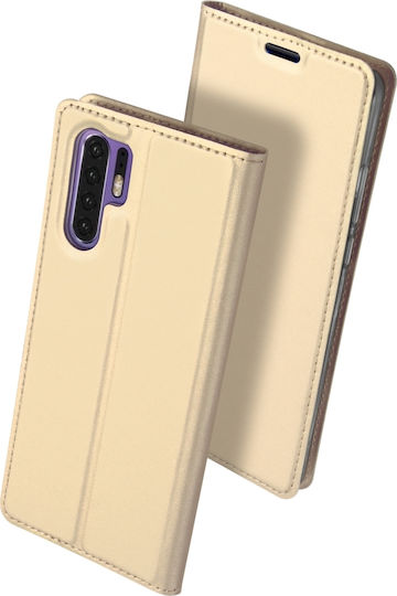 Dux Ducis Skin Pro Book Δερματίνης Χρυσό (Huawei P30 Pro)