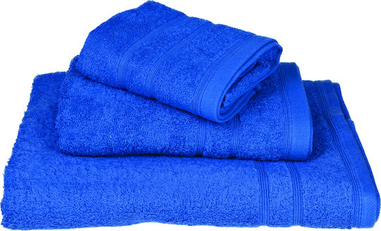 Le Blanc Badehandtuch Gekämmte 75x145εκ. Blue Gewicht 500gr/m²