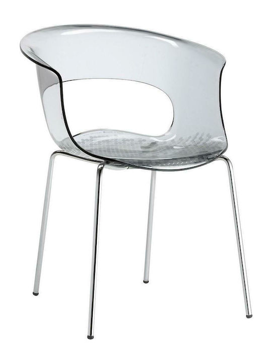 Miss B Dining Room Polypropylene Armchair Transparent 58x58x77cm