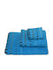 Le Blanc Badehandtuch Penne Jacquard Punkte 70x140εκ. Turquoise Gewicht 450gr/m²