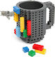 Gadget Master Тип Lego Чаша Пластмаса Сив 350мл