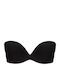 Luna Secret Strapless Bra without Padding Underwire Black