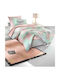 Saint Clair Комплект чаршафи Единично Памучни Rosie Mint 160x250см 2бр