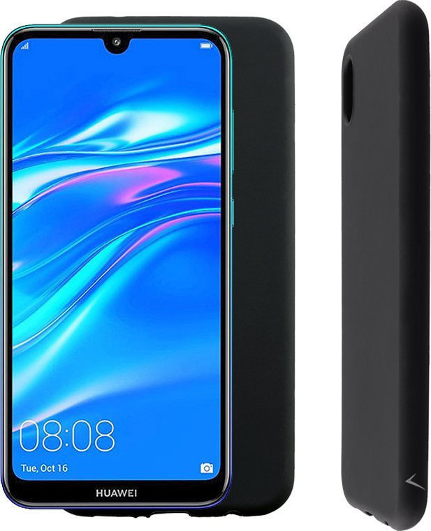 VolteTel Back Cover Σιλικόνης Μαύρο (Huawei Y7 2019 / Y7 Prime 2019