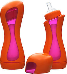 Iiamo Plastikflasche Go Gegen Koliken mit Silikonsauger für 0+, 0+ m, Monate Orange-Pink 180ml 1Stück