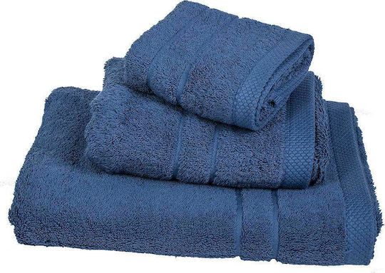 Le Blanc Hand Towel Combed 600gr 40x60cm Blue Weight 600gr/m²