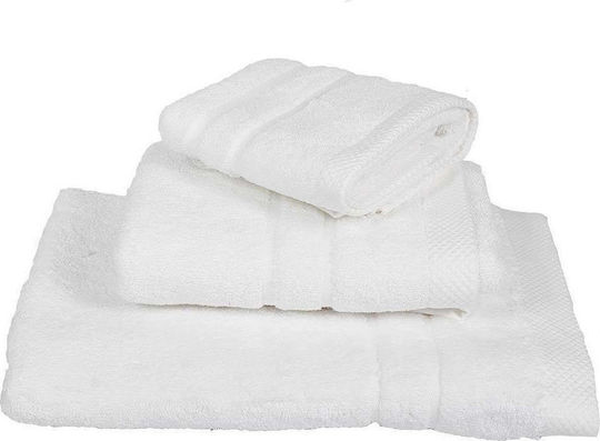 Le Blanc Badehandtuch Gekämmte 600g 80x145εκ. White Gewicht 600gr/m²