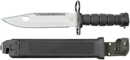 MFH M95 CN Bayonet Knife Black in Sheath