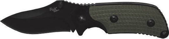 Fox Jack Single Hand Macarta Handle Μαχαίρι Μαύρο