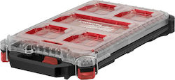 Milwaukee Packout Tool Compartment Organiser 5 Slot Adjustable & Removable Box Black 38x25x6.5cm