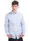 Replay Men's Shirt Long Sleeve Cotton Polka Dot Light Blue M4972B.000.71434-010