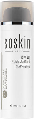 Soskin Clarifying Restoring , Moisturizing & Whitening 24h Day Fluid Suitable for All Skin Types 25SPF 50ml