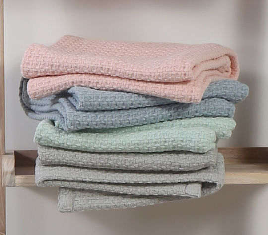 Nef-Nef Homeware Κουβέρτα Κούνιας Miracle Πλεκτή Γκρι 110x150εκ.