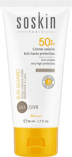 Soskin Sun Guard Αδιάβροχη Αντηλιακή Κρέμα Προσώπου SPF50 50ml