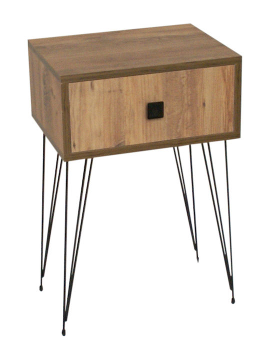 Wooden Bedside Table 45x35x70cm