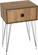 Wooden Bedside Table 45x35x70cm