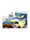 Dimcol Mickey Set Kinderbettbezug Einzel mit Kissenbezug Baumwolle Blau 160x240cm 2121615201096099