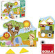 Παιδικό Puzzle Σφηνώματα Jungle 19pcs Goula