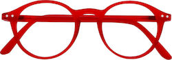 Izipizi D Screen Acetate Blue Light Blocking Glasses Red Crystal