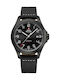 Swiss Military by Chrono Watch Automatic with Black Leather Strap SMA34077.04