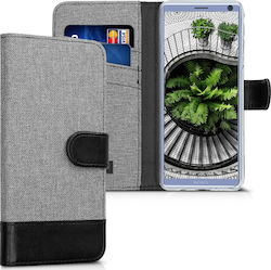 KWmobile Fabric Wallet Gray (Xperia 10)