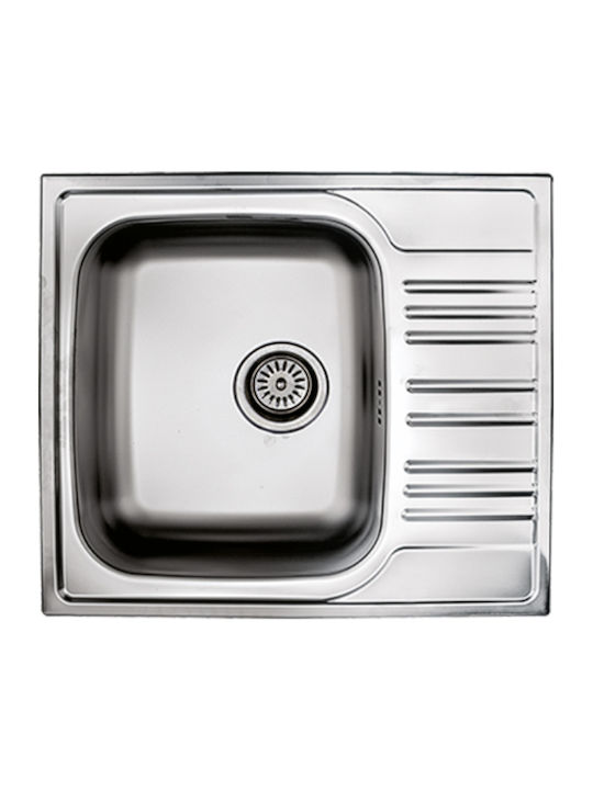 Fortinox Valley 25150 107-25150-110 25150-110 Drop-In Sink Inox Satin W58xD51cm Silver