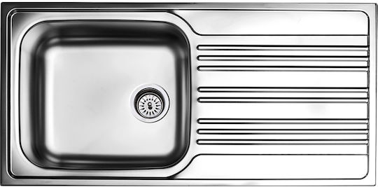 Fortinox Valley Ένθετος Inox Σατινέ Μ100xΠ50cm Ασημί