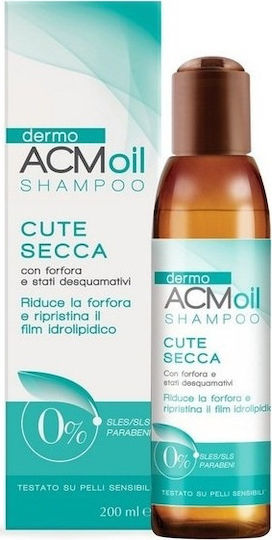 dermoACM Oil Dry Scalp Shampoos Against Dandruff & Dry Scalp for All Hair Types 200ml