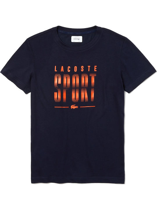 Lacoste Herren Sport T-Shirt Kurzarm Marineblau