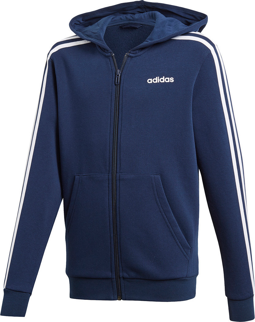 adidas essential 3 stripe hoodie