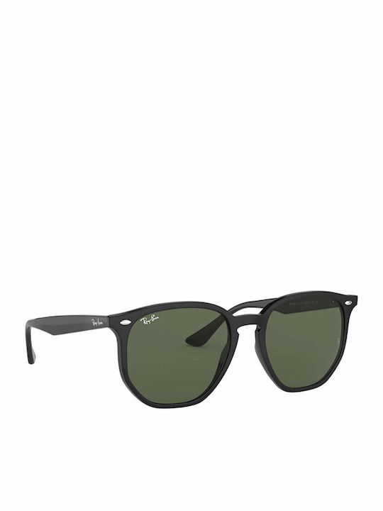 Ray Ban Unisex Sunglasses with Black Plastic Frame and Green Lens RB4306 601/71