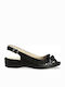 Parex Anatomic Women's Leather Peep Toe Platforms Black