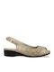 Parex Anatomic Women's Peep Toe Platforms Beige