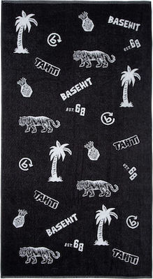 Basehit Beach Towel Black 160x86cm 191.BU04.67