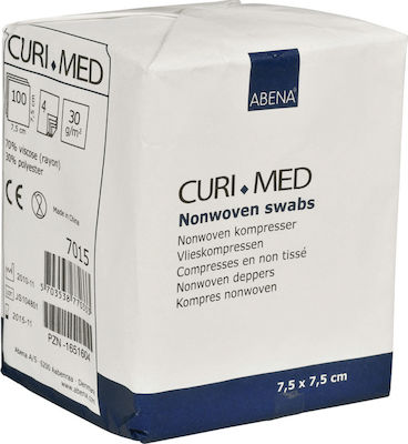 Abena CuriMed Non Woven 4ply Non-sterile Gaze 7.5x7.5cm 7015 100pcs