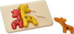Lemnos Puzzle pentru Copii cu Îmbinări Giraffe 3buc Plan Toys