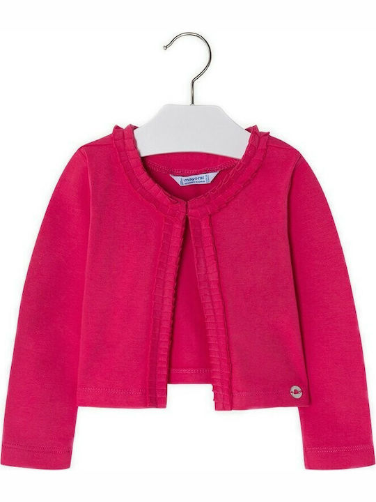 Mayoral Girls Cardigan with Buttons Fuchsia