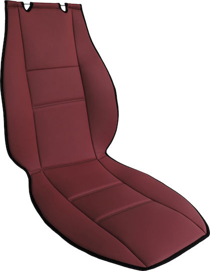 Coverstyle Σετ Πλατοκαθίσματα Αυτοκινήτου 2τμχ Δερματίνη Κόκκινα