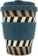 Ecoffee Cup Look Into My Eyes Cană Bambus cu Capac Multicoloră 355ml 1buc