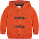 Mayoral Kids Cardigan Knitted with Hood Orange