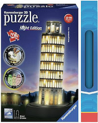 Παιχνιδολαμπάδα 3D Puzzle Night Edition Tower of Pisa για 10+ Ετών Ravensburger