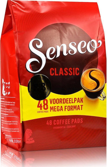 Douwe Egberts Kapseln Espresso Classic Kompatibel mit Maschine Senseo-Pads 48Mützen