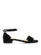 Gioseppo Women's Flat Sandals with Strap in Black Color