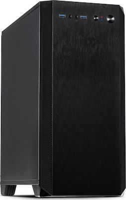 Inter-Tech H-606 Gaming Micro Tower Κουτί Υπολογιστή Μαύρο