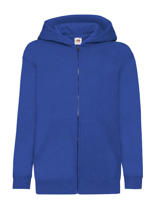Fruit of the Loom Παιδική Ζακέτα Φούτερ 62-045-0 Royal Blue